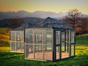 Hexagonal Entertainer- Deluxe - Sproutwell Greenhouses