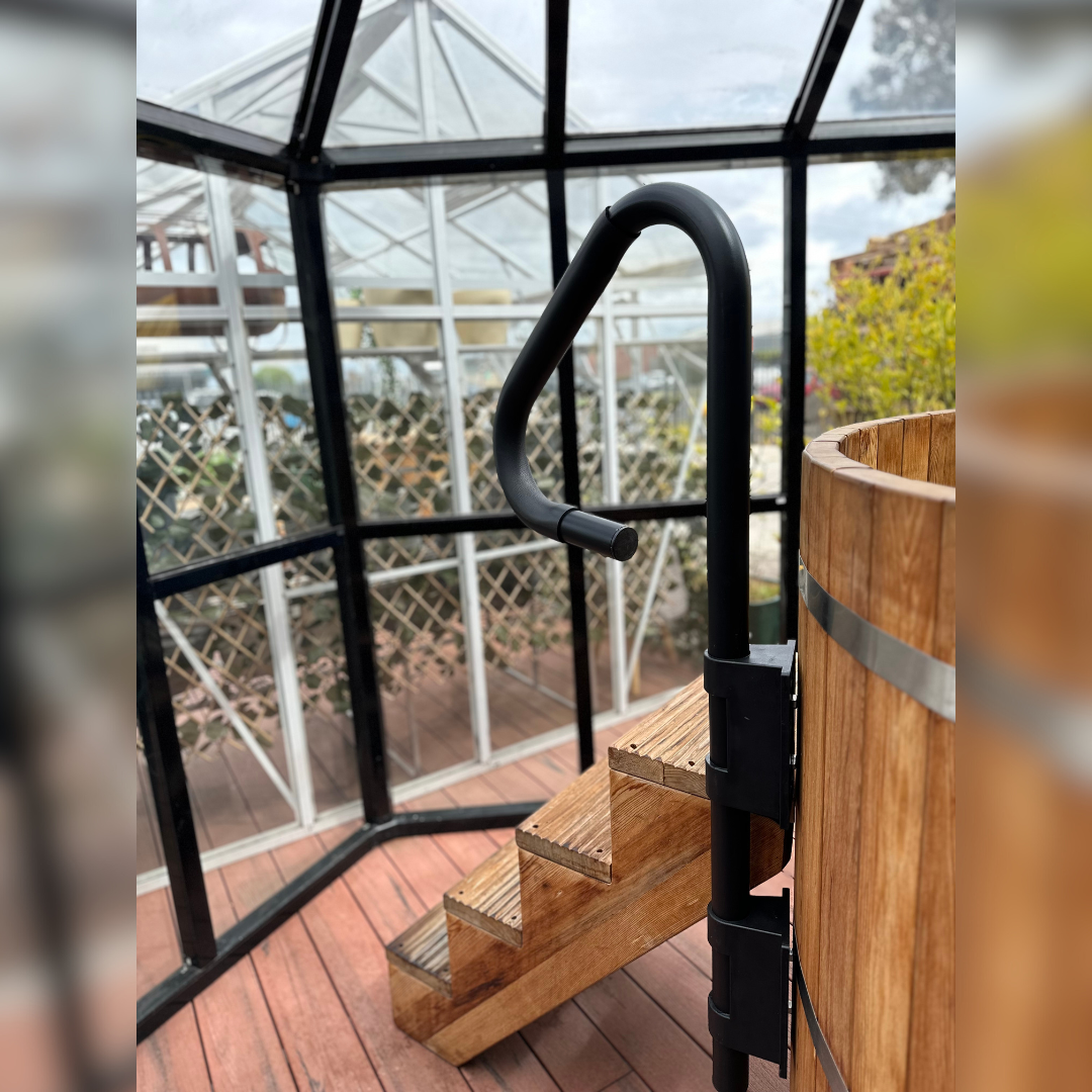 Cedar Hot Tub Handrail