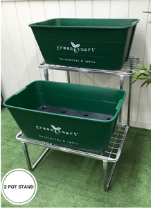 2 Pot Galvanised Stand - Sproutwell Greenhouses