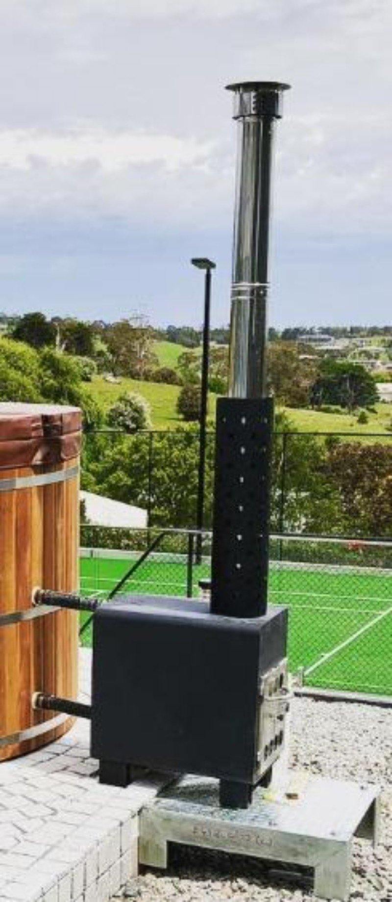 Separate Wood Heater (Includes Flue) - Sproutwell Greenhouses