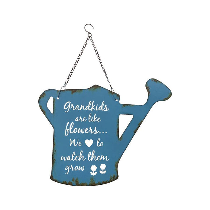 'Grandkids' Watering Can Wall Art - Sproutwell Greenhouses
