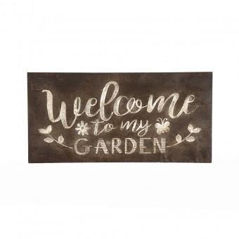 *Welcome To My Garden Wall Sign - Sproutwell Greenhouses