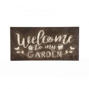 *Welcome To My Garden Wall Sign - Sproutwell Greenhouses
