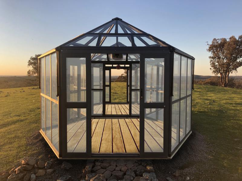 Hexagonal Entertainer- Deluxe - Sproutwell Greenhouses