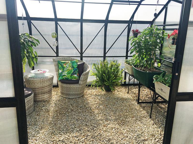 Orangery Glass Compact Model - Sproutwell Greenhouses