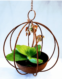 Rustic Hanging Ball Planter - Sproutwell Greenhouses