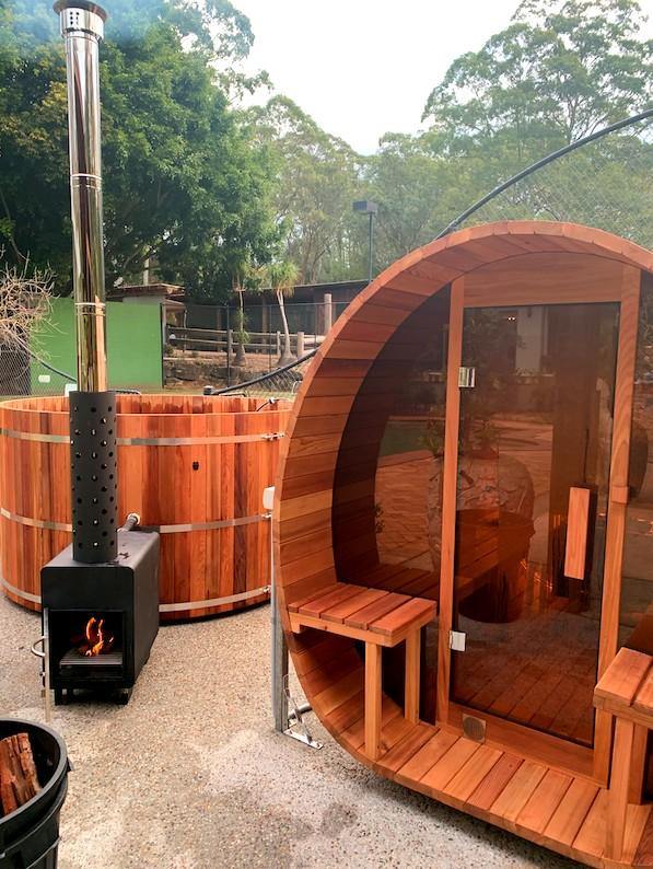 Cedar Sauna 2400 - Sproutwell Greenhouses