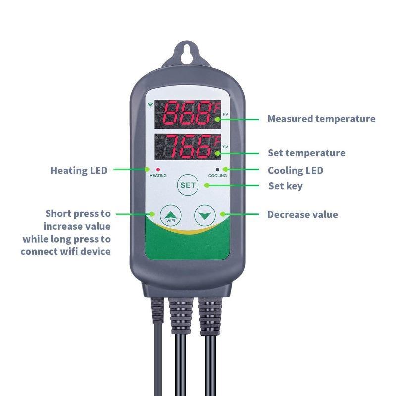 WIFI Digital Thermostat Temperature Controller Outlet - Sproutwell Greenhouses