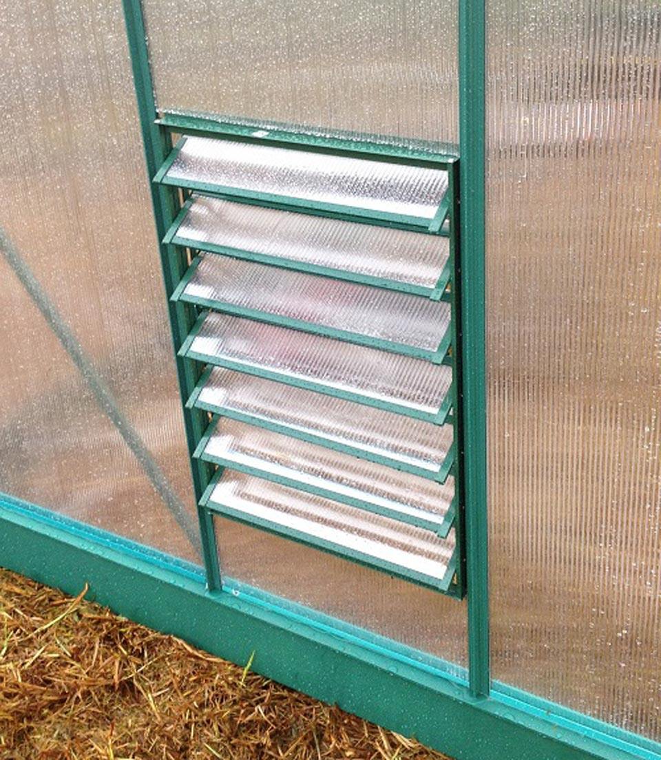 7 Blade Wall Louvre- Polycarbonate - Sproutwell Greenhouses