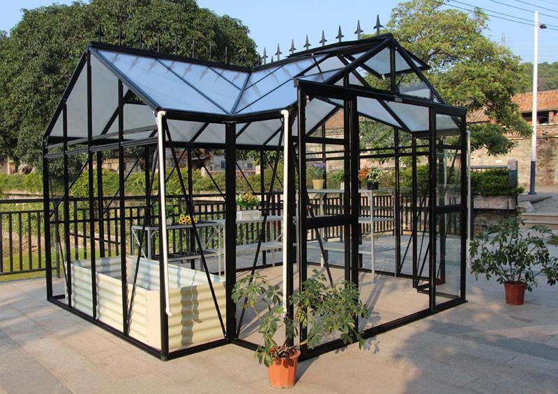 Orangery Glass Compact Model - Sproutwell Greenhouses