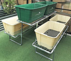 3 Tier 6 Pot Galvanised Stand - Sproutwell Greenhouses